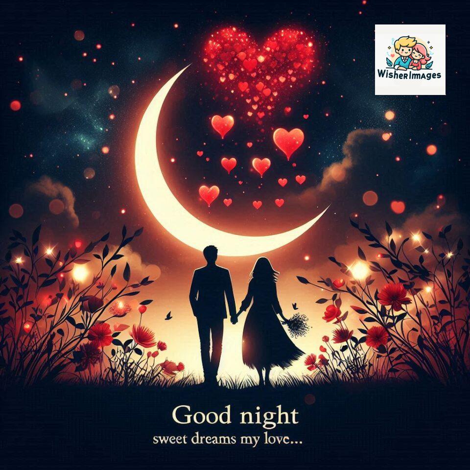 120+ Good Night Love Images With Couple Free Download 53 Good night love images with couple is holding hand eachother many heart is placed around the couple with night vibes ()