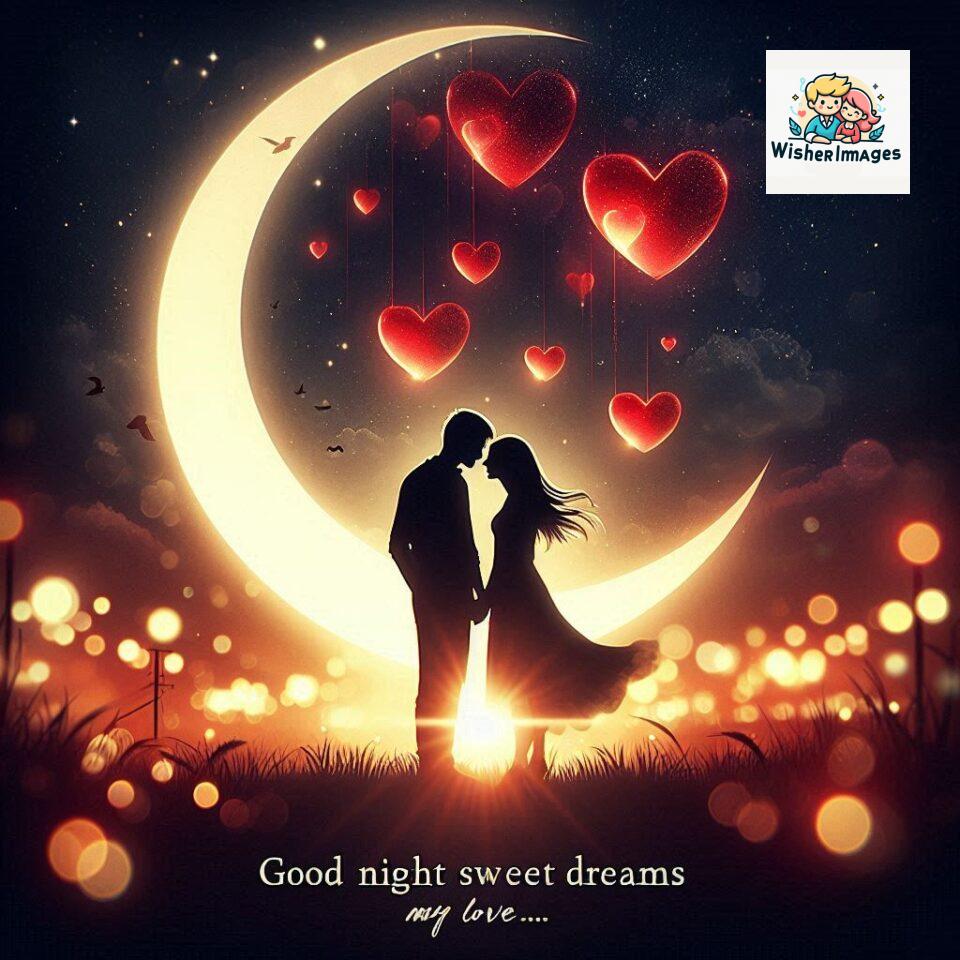 120+ Good Night Love Images With Couple Free Download 14 Good night love images with couple is holding hand eachother many heart is placed around the couple with night vibes ()