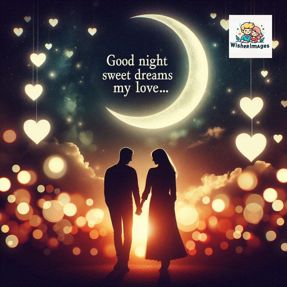 120+ Good Night Love Images With Couple Free Download 120 Good night love images with couple is holding hand eachother many heart is placed around the couple with night vibes ()