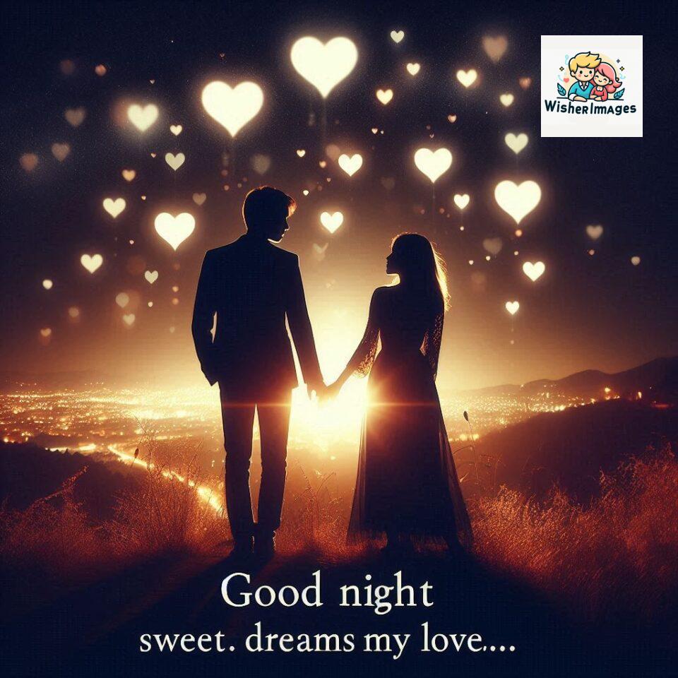 120+ Good Night Love Images With Couple Free Download 28 Good night love images with couple is holding hand eachother many heart is placed around the couple with night vibes ()