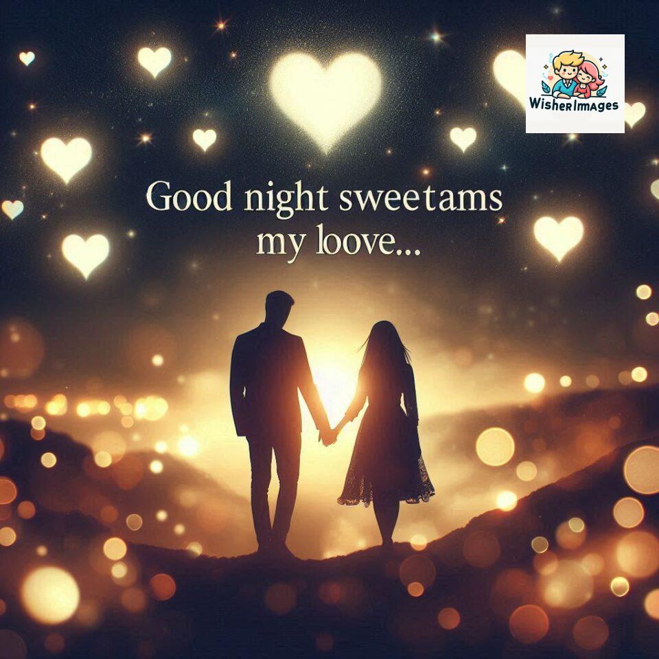 120+ Good Night Love Images With Couple Free Download 20 Good night love images with couple is holding hand eachother many heart is placed around the couple with night vibes ()