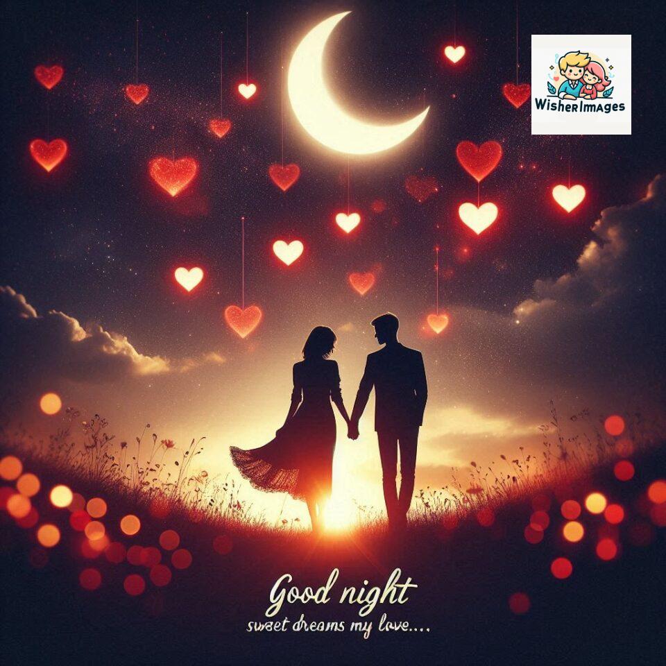 120+ Good Night Love Images With Couple Free Download 15 Good night love images with couple is holding hand eachother many heart is placed around the couple with night vibes ()