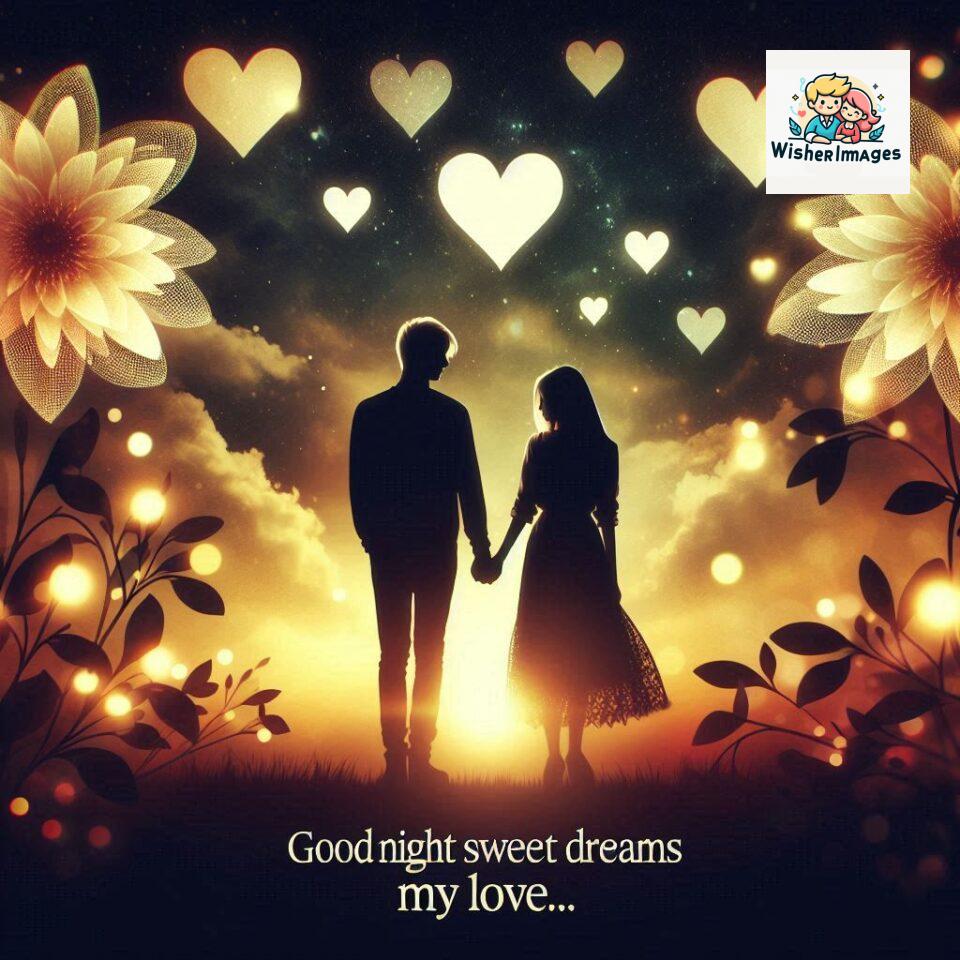 120+ Good Night Love Images With Couple Free Download 87 Good night love images with couple is holding hand eachother many heart is placed around the couple with night vibes ()
