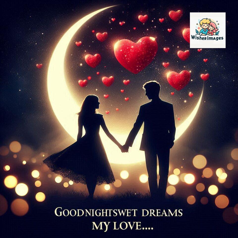 120+ Good Night Love Images With Couple Free Download 12 Good night love images with couple is holding hand eachother many heart is placed around the couple with night vibes ()