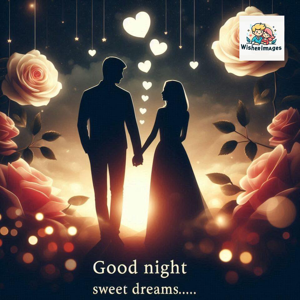 120+ Good Night Love Images With Couple Free Download 117 Good night love images with couple is holding hand eachother many heart is placed around the couple with night vibes ()