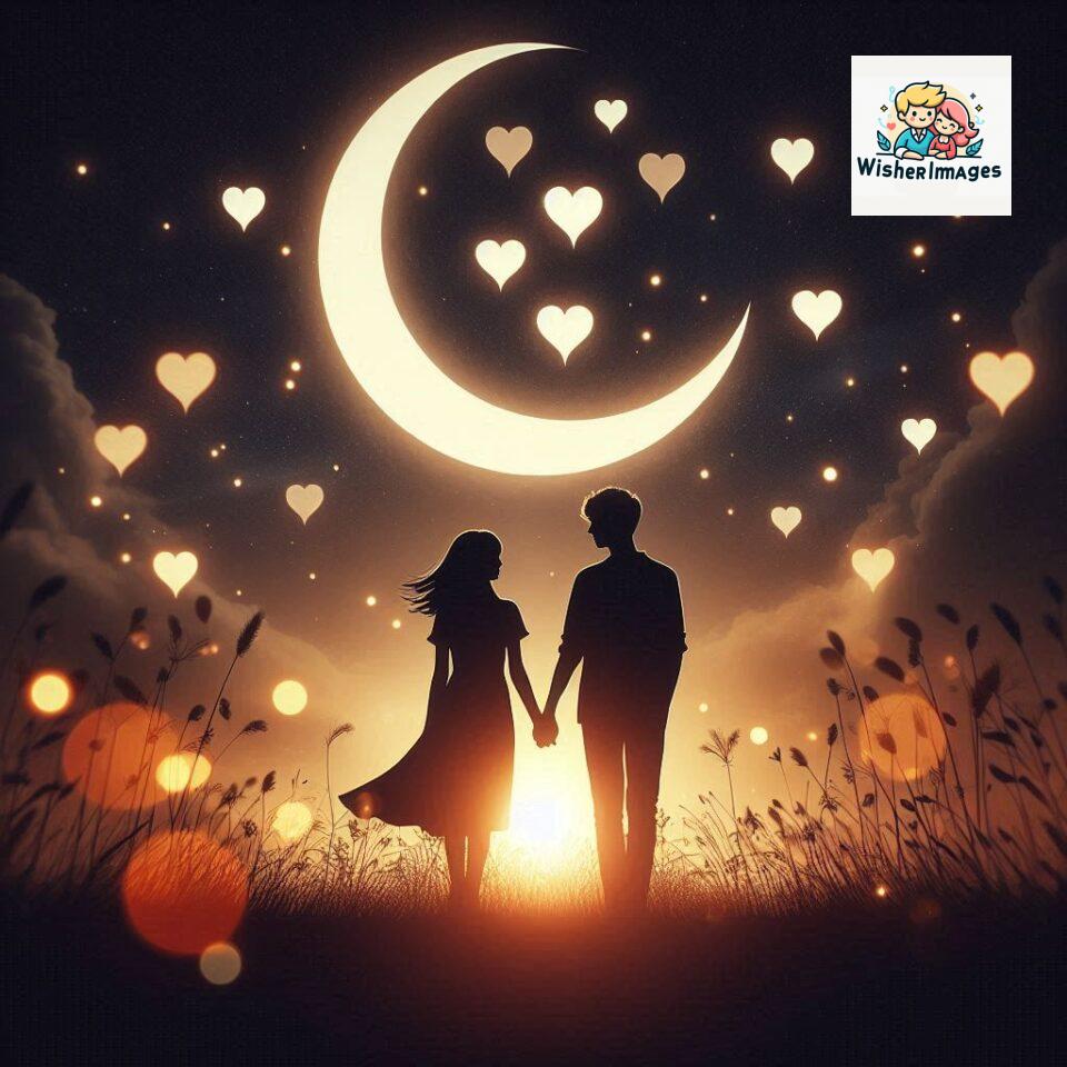 Good-night-love-images-with-couple-is-holding-hand-eachother-many-heart-is-placed-around-the-couple-with-night-vibes_42-960x960 120+ Good Night Love Images With Couple Free Download