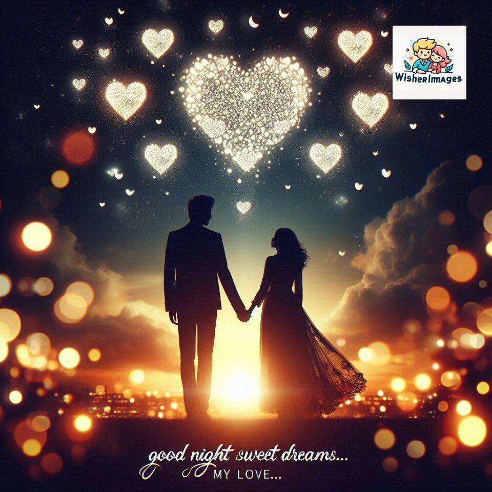 120+ Good Night Love Images With Couple Free Download 41 Good night love images with couple is holding hand eachother many heart is placed around the couple with night vibes ()