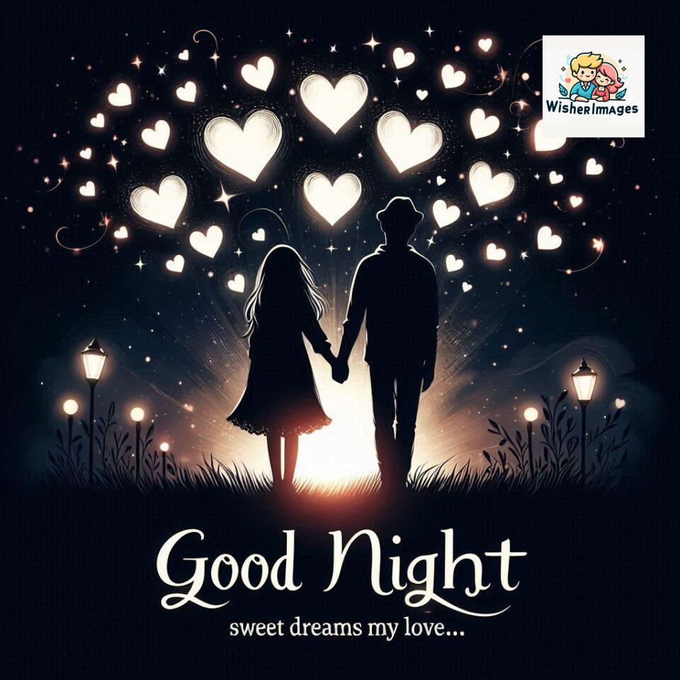 120+ Good Night Love Images With Couple Free Download 48 Good night love images with couple is holding hand eachother many heart is placed around the couple with night vibes ()