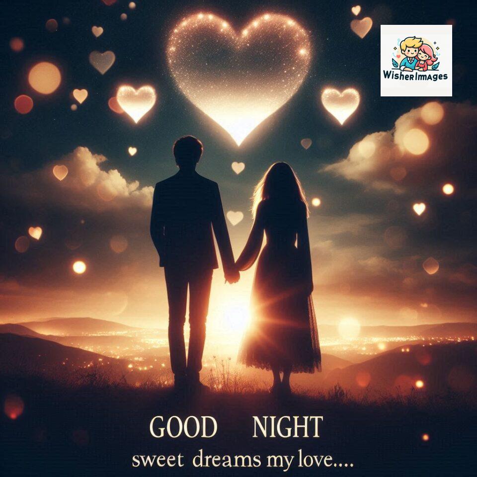 120+ Good Night Love Images With Couple Free Download 27 Good night love images with couple is holding hand eachother many heart is placed around the couple with night vibes ()