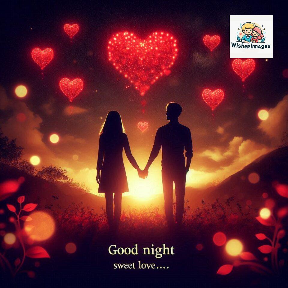 120+ Good Night Love Images With Couple Free Download 65 Good night love images with couple is holding hand eachother many heart is placed around the couple with night vibes ()