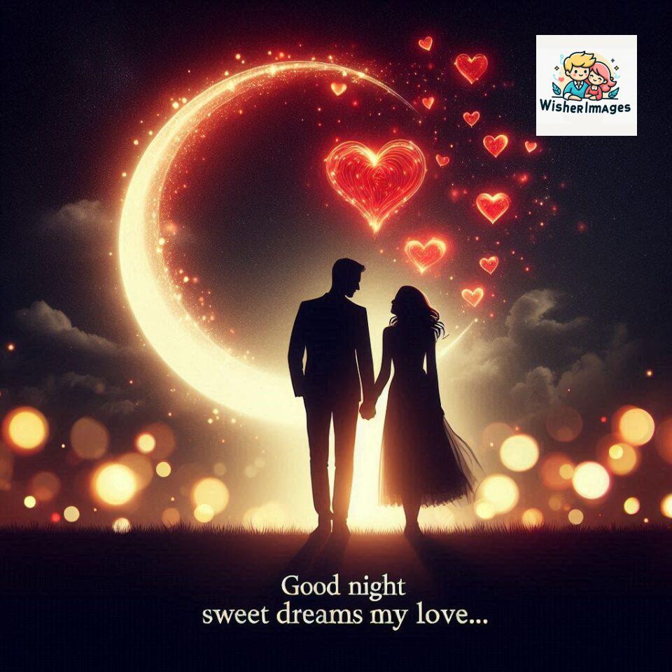 120+ Good Night Love Images With Couple Free Download 17 Good night love images with couple is holding hand eachother many heart is placed around the couple with night vibes ()