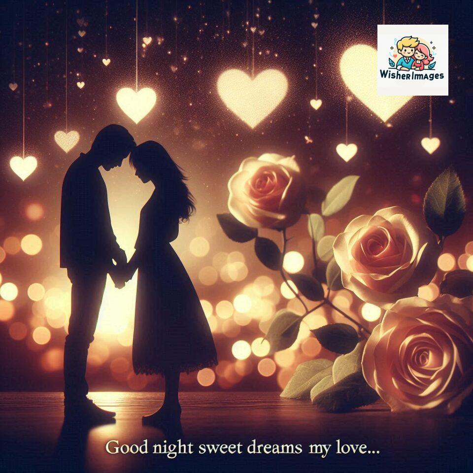 Good-night-love-images-with-couple-is-holding-hand-eachother-many-heart-is-placed-around-the-couple-with-night-vibes_56-960x960 120+ Good Night Love Images With Couple Free Download