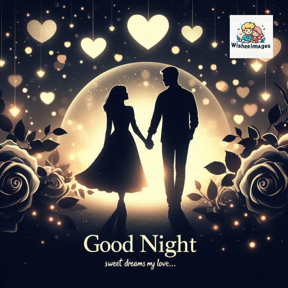 Good-night-love-images-with-couple-is-holding-hand-eachother-many-heart-is-placed-around-the-couple-with-night-vibes_57-960x960 120+ Good Night Love Images With Couple Free Download