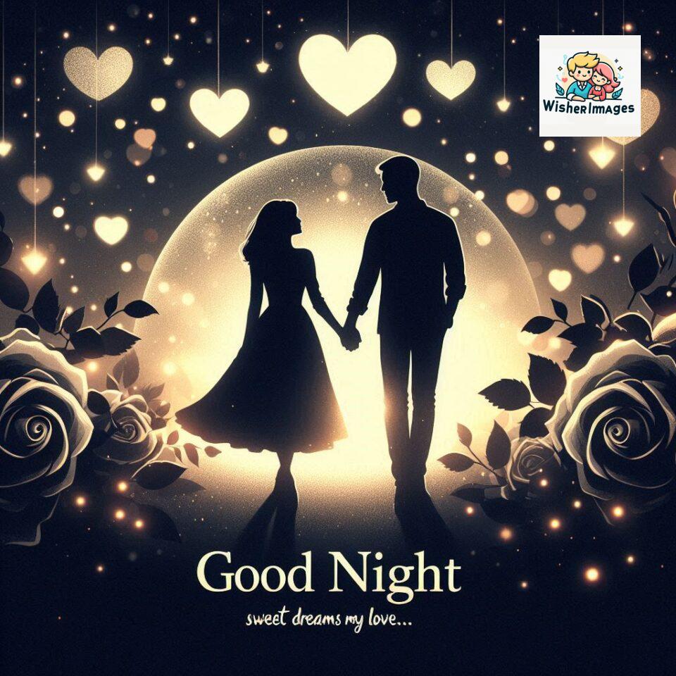 120+ Good Night Love Images With Couple Free Download 118 Good night love images with couple is holding hand eachother many heart is placed around the couple with night vibes ()