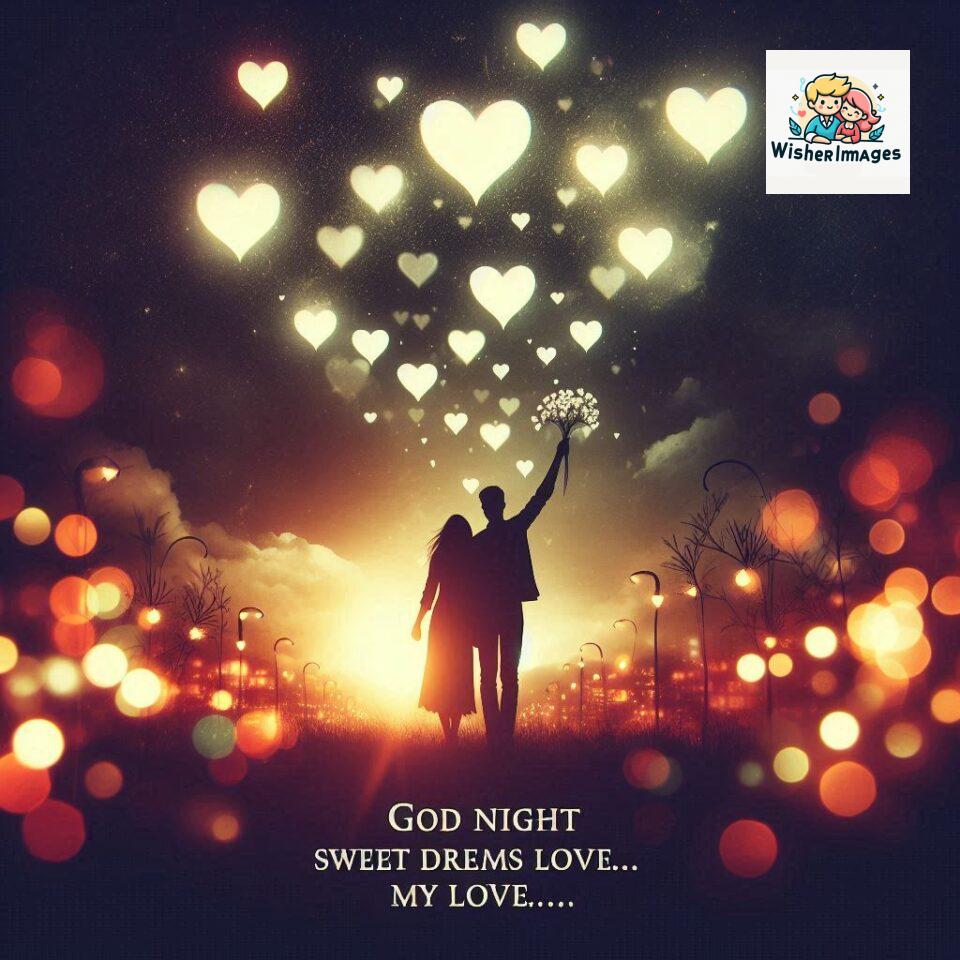120+ Good Night Love Images With Couple Free Download 72 Good night love images with couple is holding hand eachother many heart is placed around the couple with night vibes ()