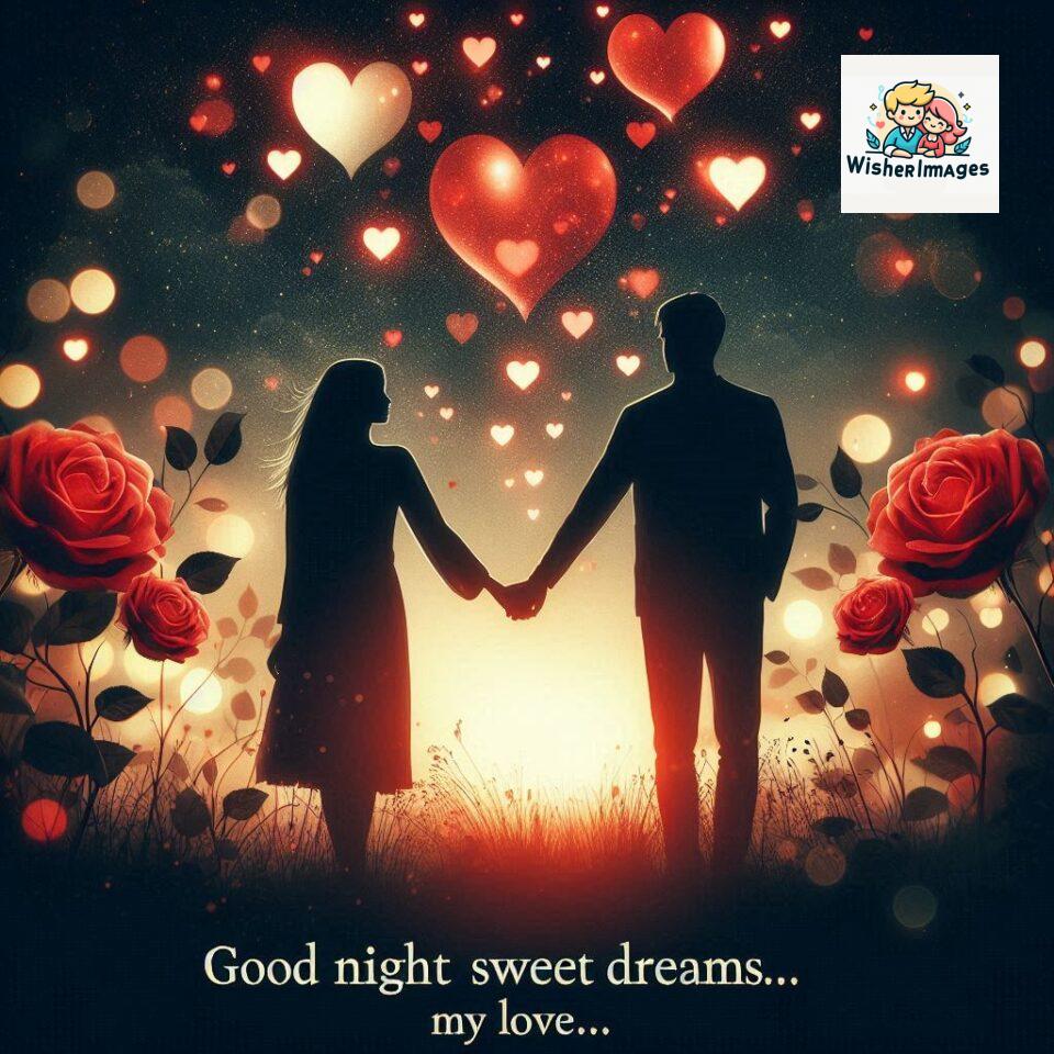 120+ Good Night Love Images With Couple Free Download 110 Good night love images with couple is holding hand eachother many heart is placed around the couple with night vibes ()