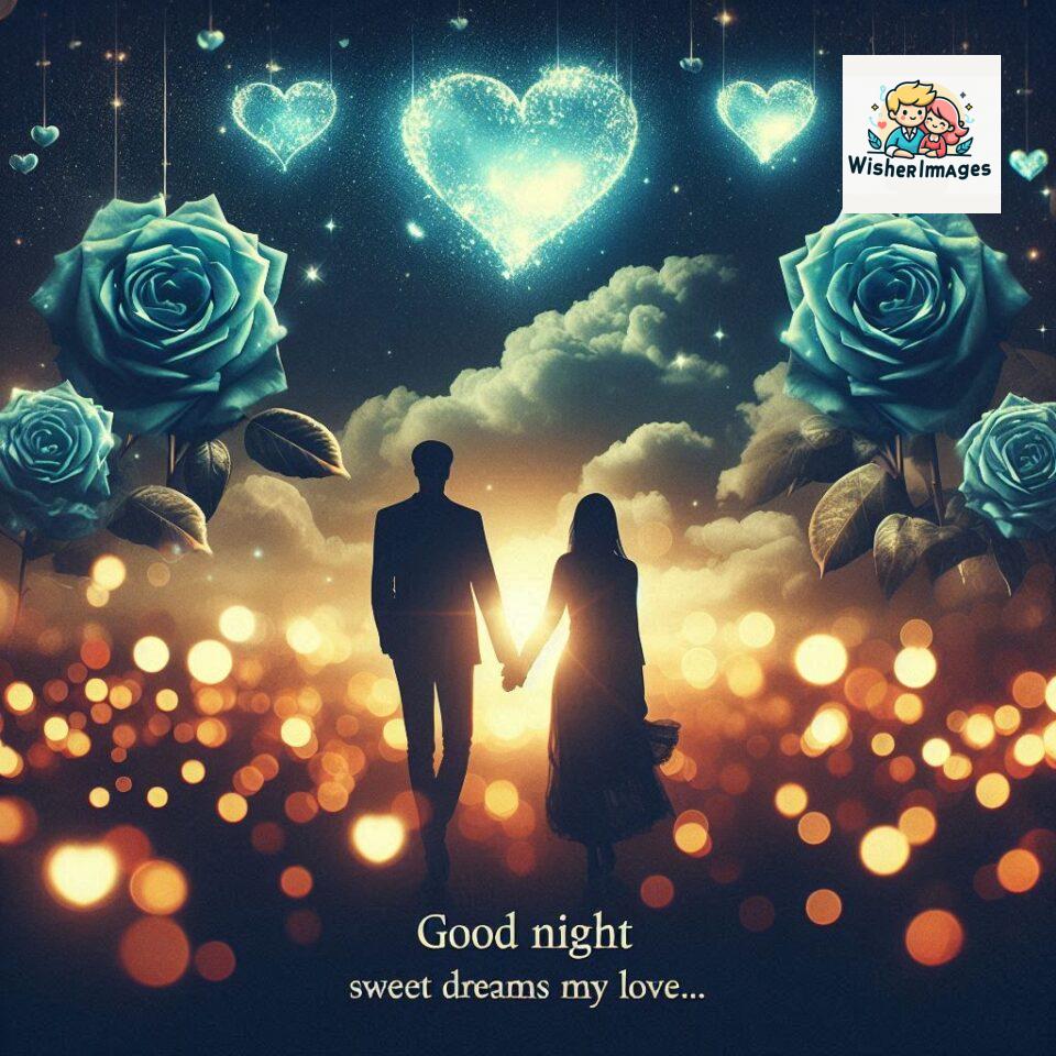120+ Good Night Love Images With Couple Free Download 100 Good night love images with couple is holding hand eachother many heart is placed around the couple with night vibes ()