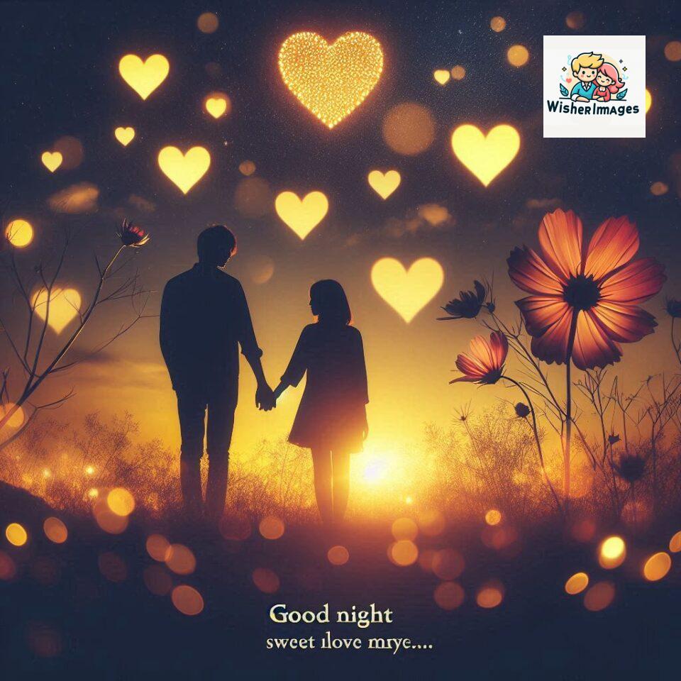 120+ Good Night Love Images With Couple Free Download 93 Good night love images with couple is holding hand eachother many heart is placed around the couple with night vibes ()