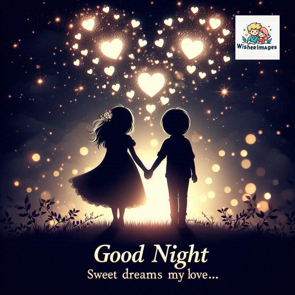 120+ Good Night Love Images With Couple Free Download 49 Good night love images with couple is holding hand eachother many heart is placed around the couple with night vibes ()