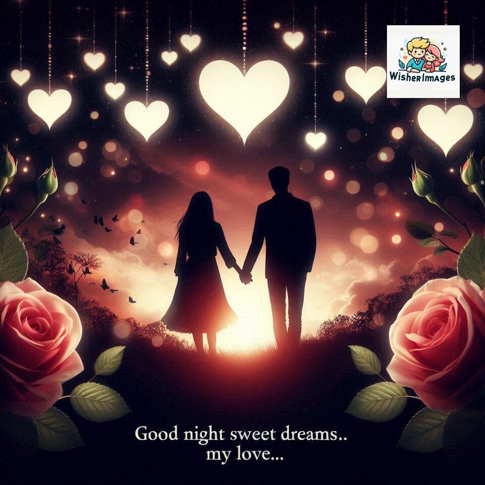 120+ Good Night Love Images With Couple Free Download 116 Good night love images with couple is holding hand eachother many heart is placed around the couple with night vibes ()