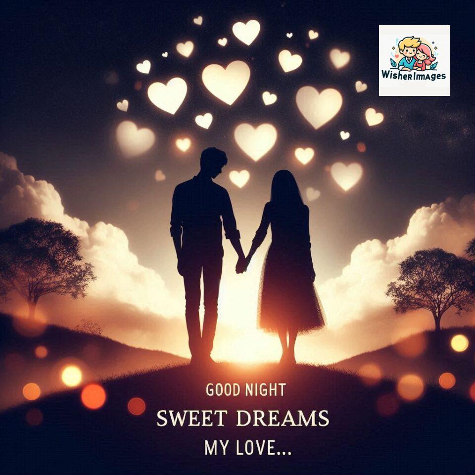 120+ Good Night Love Images With Couple Free Download 23 Good night love images with couple is holding hand eachother many heart is placed around the couple with night vibes ()
