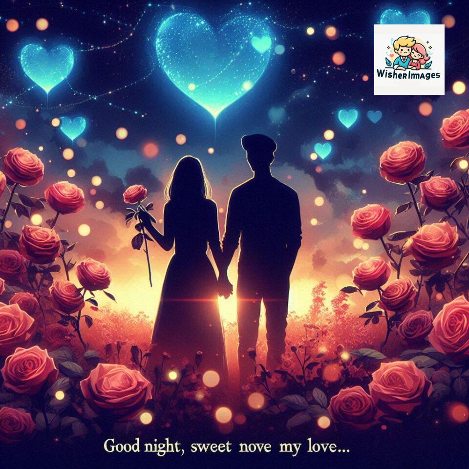 Good-night-love-images-with-couple-is-holding-hand-eachother-many-heart-is-placed-around-the-couple-with-night-vibes_8-960x960 120+ Good Night Love Images With Couple Free Download