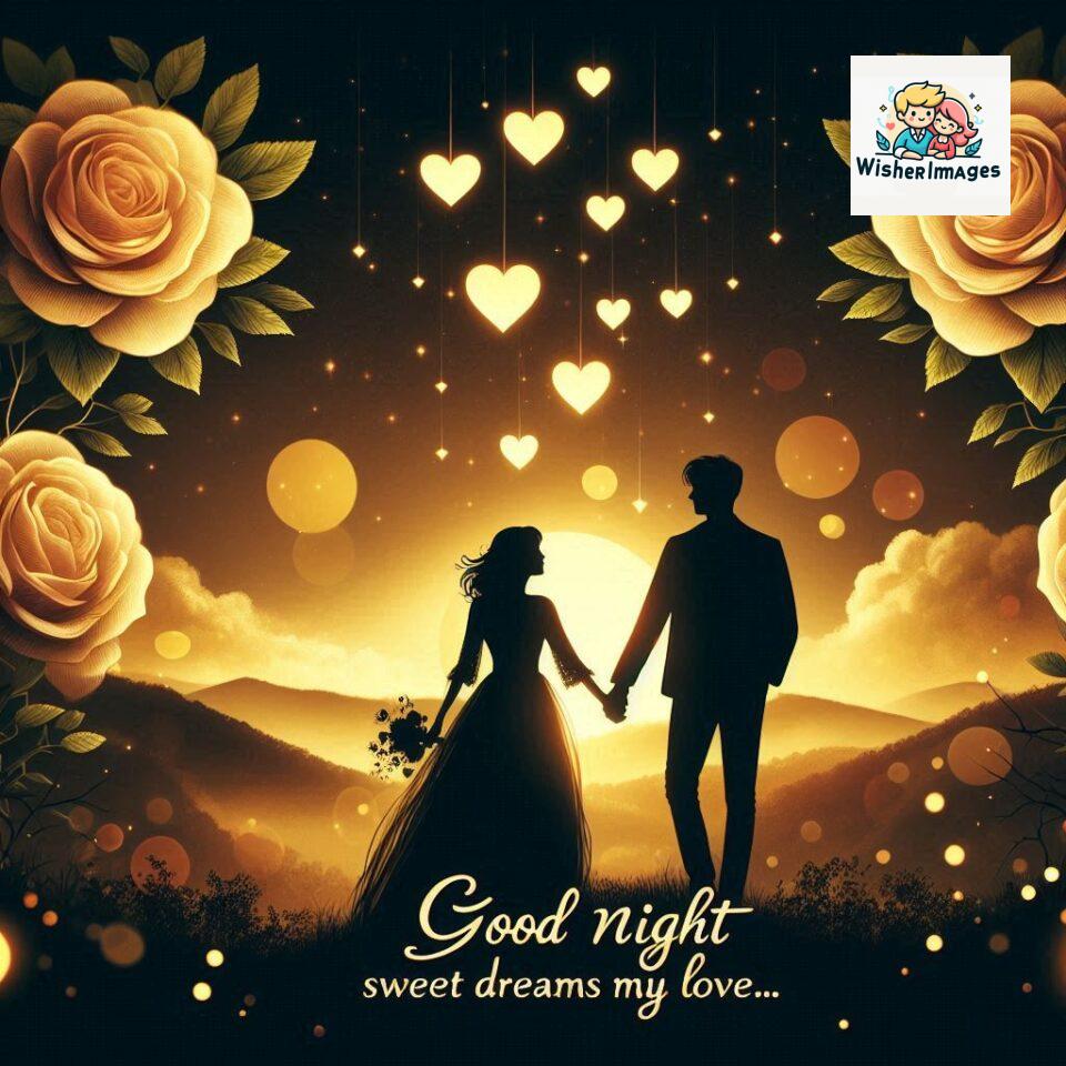 Good-night-love-images-with-couple-is-holding-hand-eachother-many-heart-is-placed-around-the-couple-with-night-vibes_84-960x960 120+ Good Night Love Images With Couple Free Download