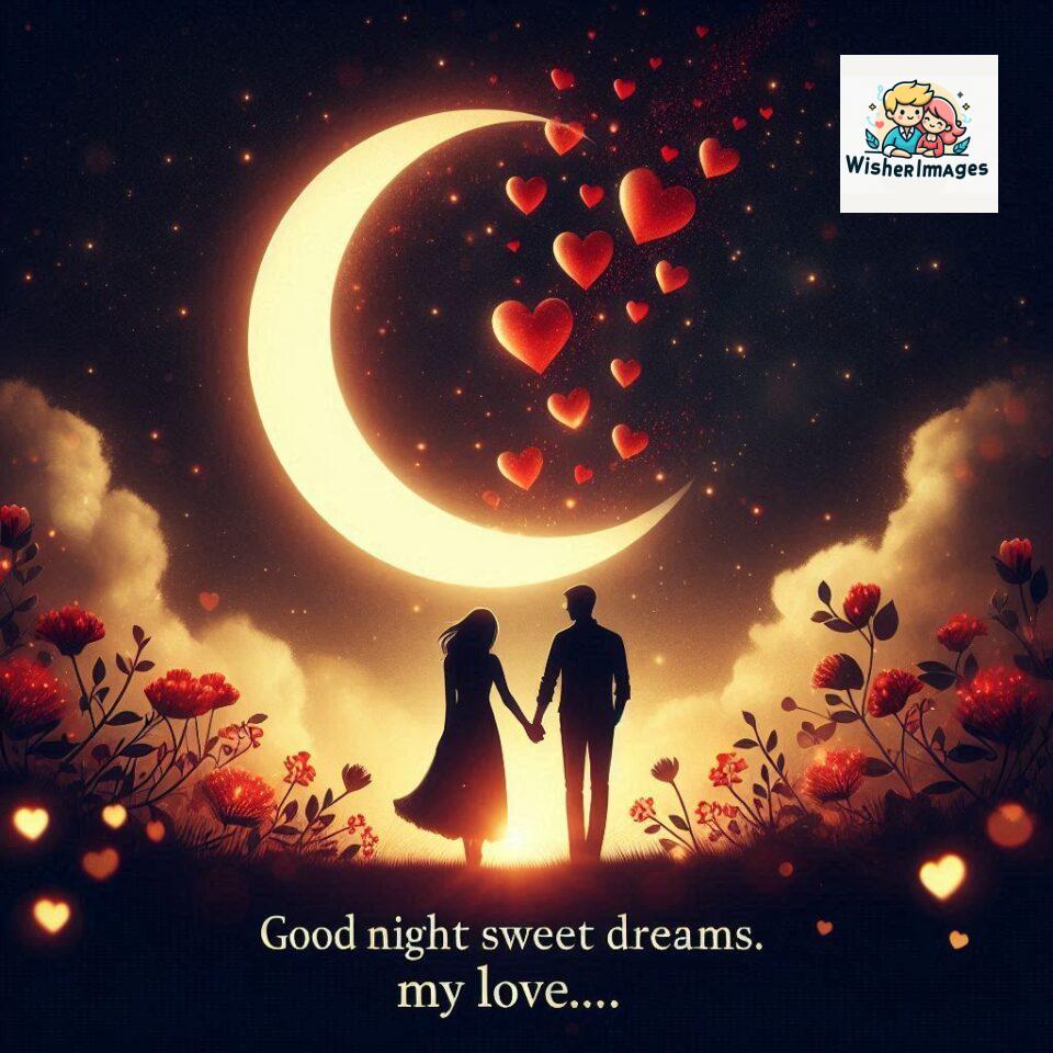 120+ Good Night Love Images With Couple Free Download 57 Good night love images with couple is holding hand eachother many heart is placed around the couple with night vibes ()