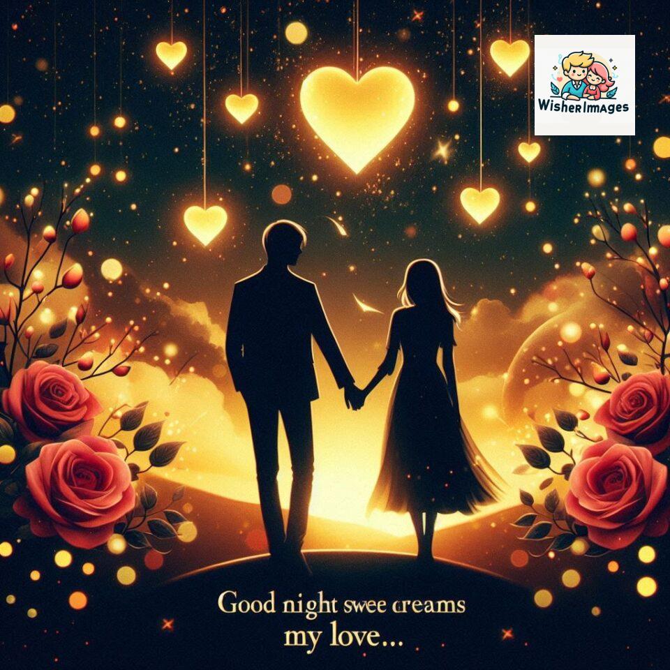 120+ Good Night Love Images With Couple Free Download 96 Good night love images with couple is holding hand eachother many heart is placed around the couple with night vibes ()