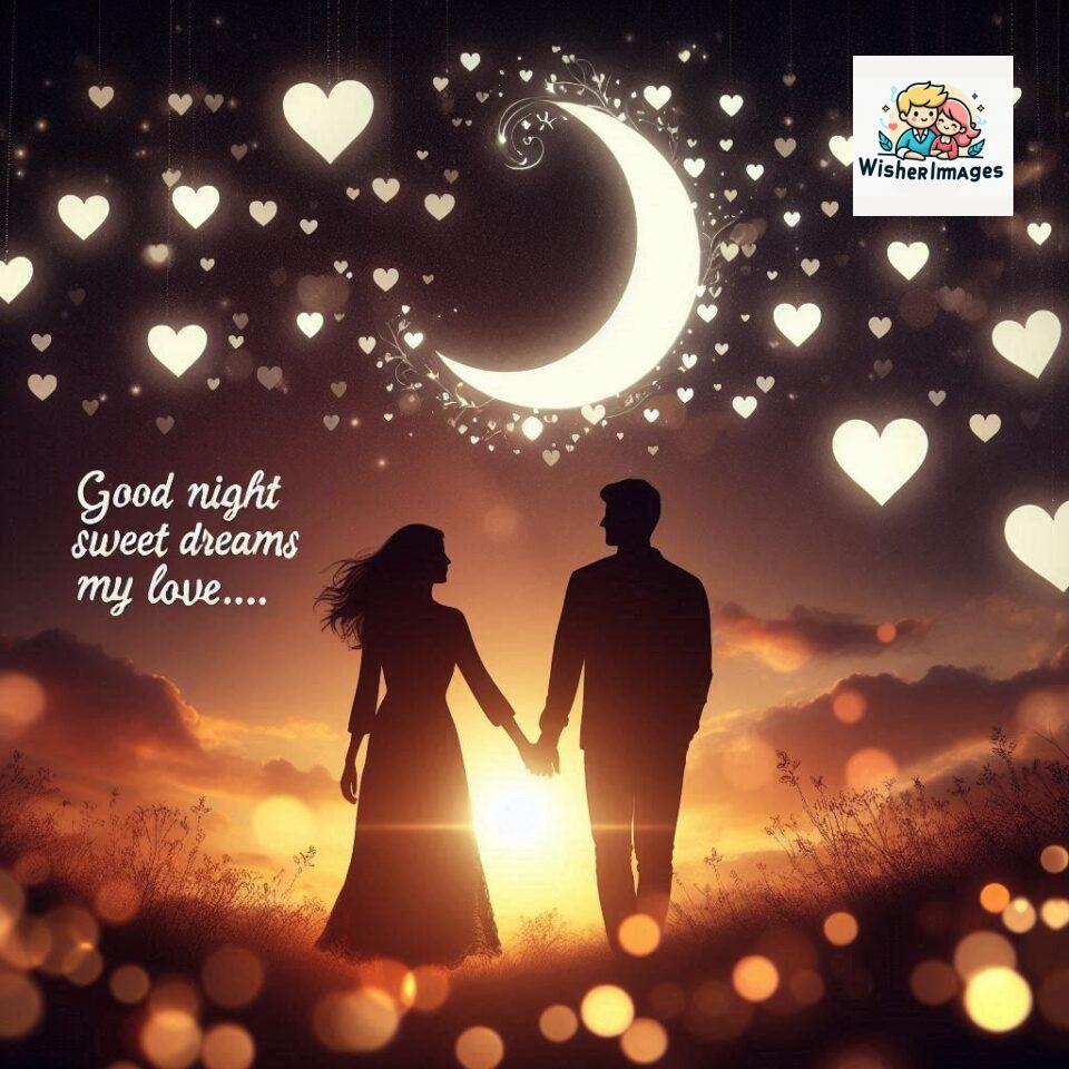 120+ Good Night Love Images With Couple Free Download 19 Good night love images with couple is holding hand eachother many heart is placed around the couple with night vibes ()