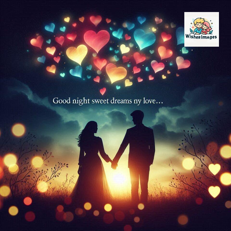 120+ Good Night Love Images With Couple Free Download 34 Good night love images with couple is holding hand eachother many heart is placed around the couple with night vibes ()