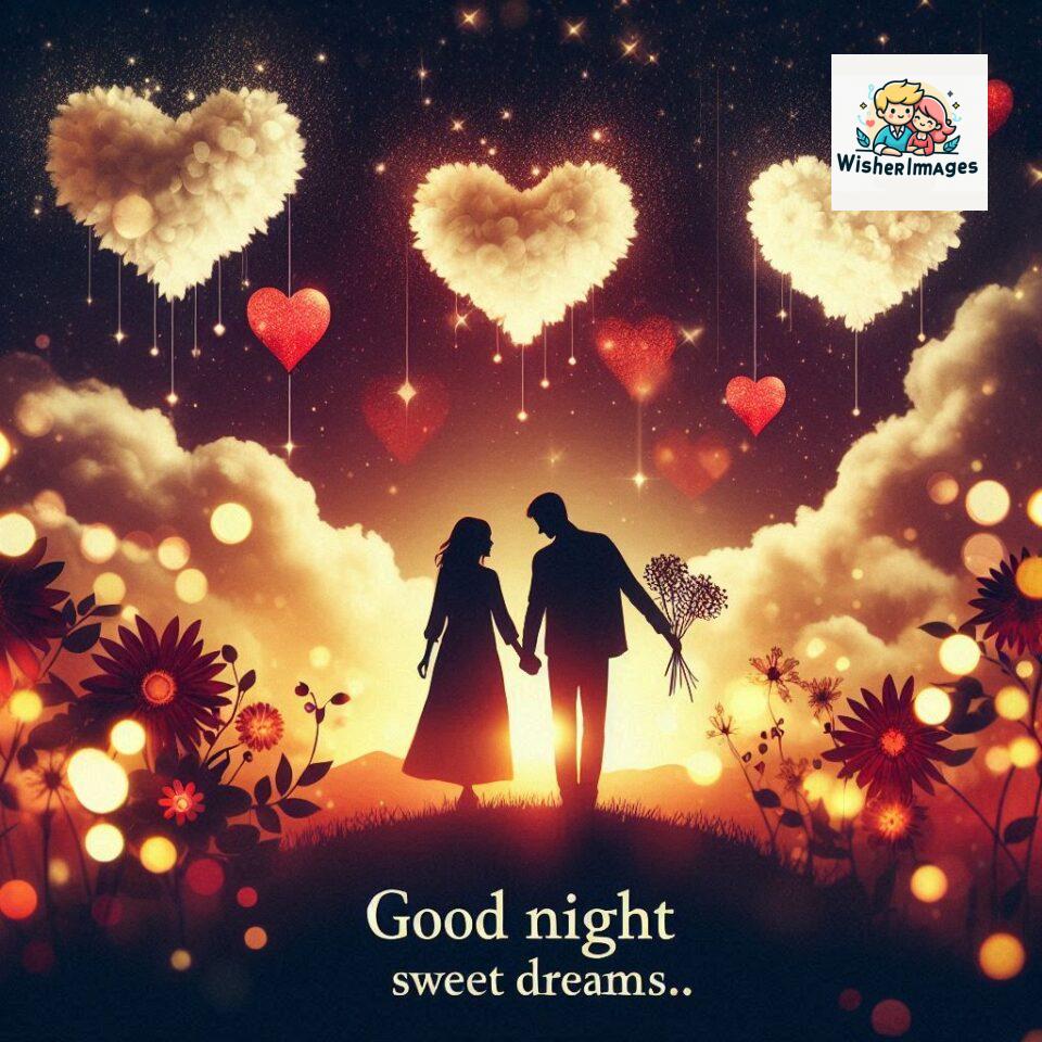 120+ Good Night Love Images With Couple Free Download 85 Good night love images with couple is holding hand eachother many heart is placed around the couple with night vibes ()