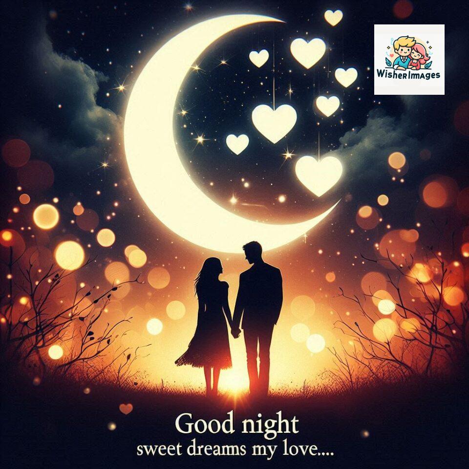 120+ Good Night Love Images With Couple Free Download 121 Good night love images with couple is holding hand eachother many heart is placed around the couple with night vibes ()