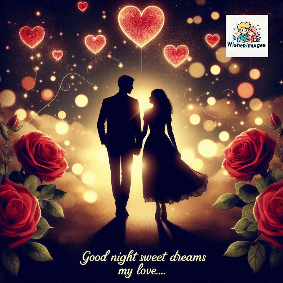 120+ Good Night Love Images With Couple Free Download 105 Good night love images with couple is holding hand eachother many heart is placed around the couple with night vibes ()