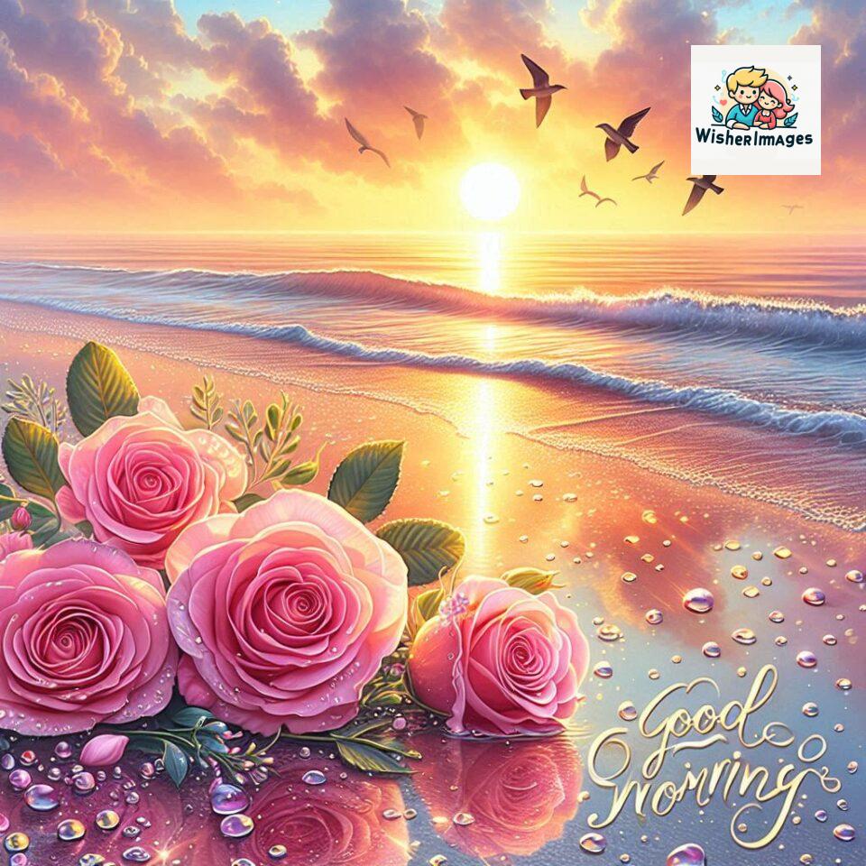200 Pink Sunrise Good Morning Images Free Download 75 free beach sunrise good morning images with nature ()