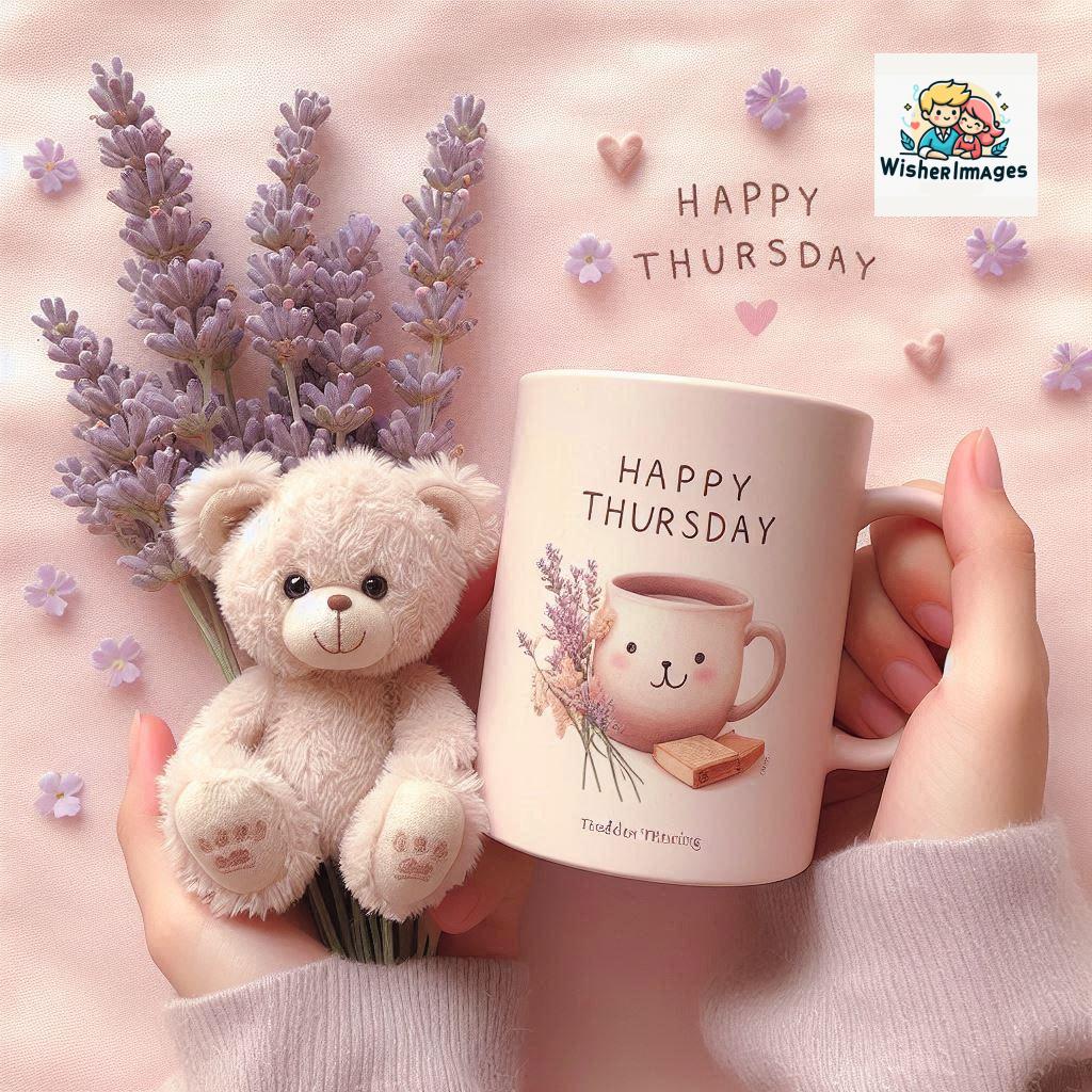 happy thursday good morning images for whatsapp in english thursday good morning images with cup flowers ()