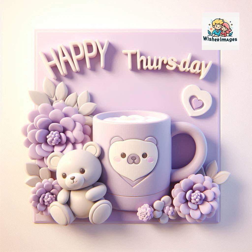 happy thursday good morning images for whatsapp in english thursday good morning images with cup flowers ()