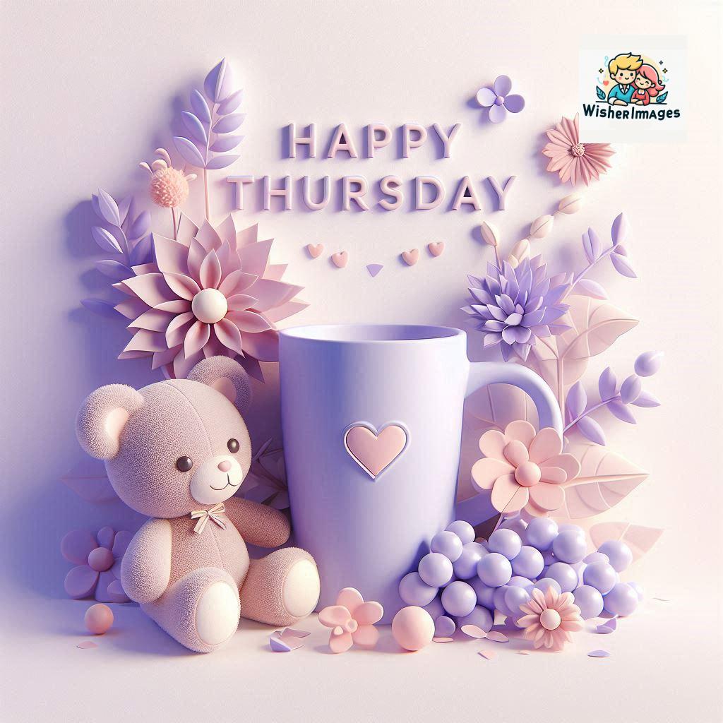 happy thursday good morning images for whatsapp in english thursday good morning images with cup flowers ()