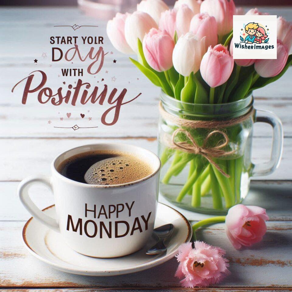 190+ Happy Monday Flowers Coffee Mug Free Download 21 start your day with positivity happy monday blue flowers coffee mug ()