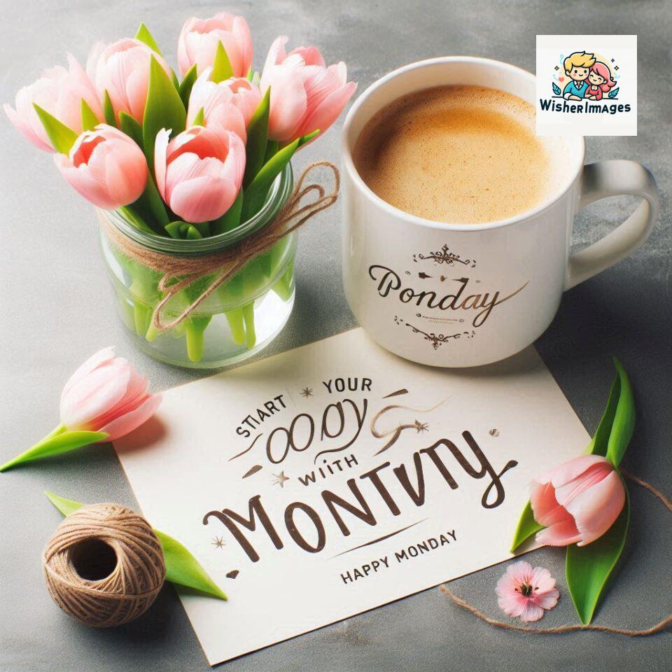 190+ Happy Monday Flowers Coffee Mug Free Download 19 start your day with positivity happy monday blue flowers coffee mug ()