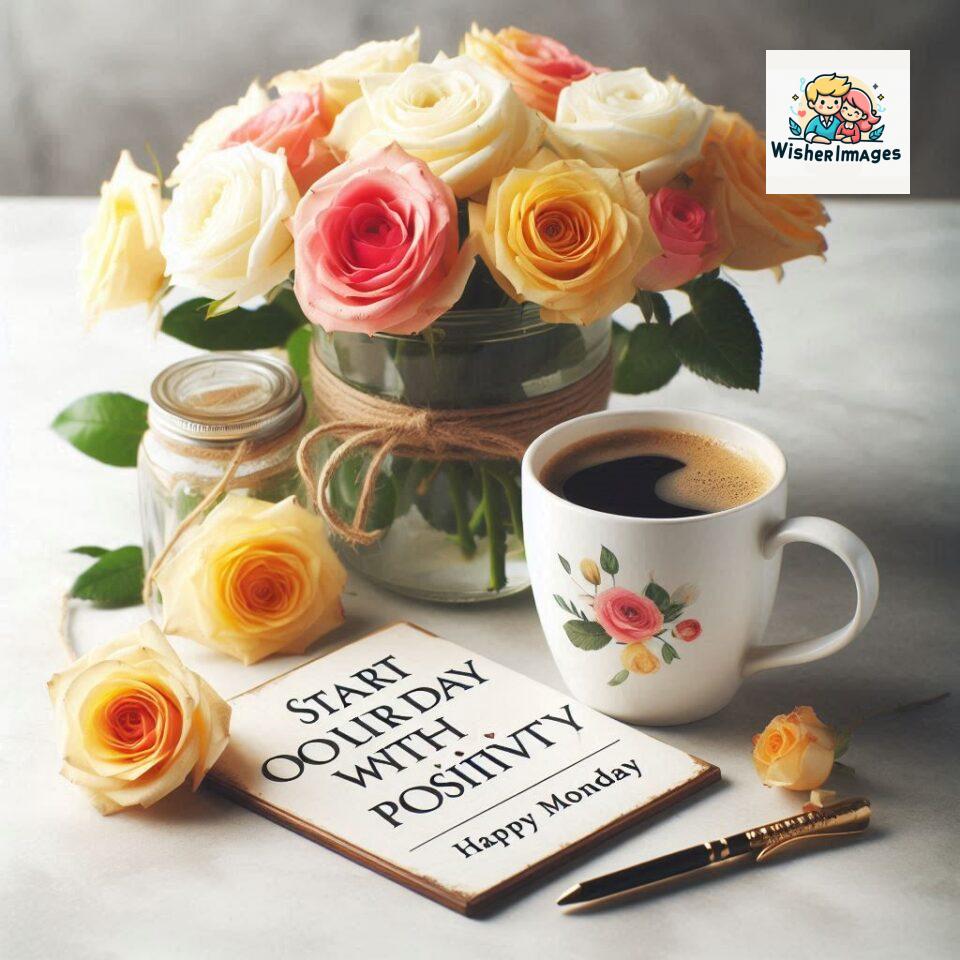 190+ Happy Monday Flowers Coffee Mug Free Download 50 start your day with positivity happy monday blue flowers coffee mug ()