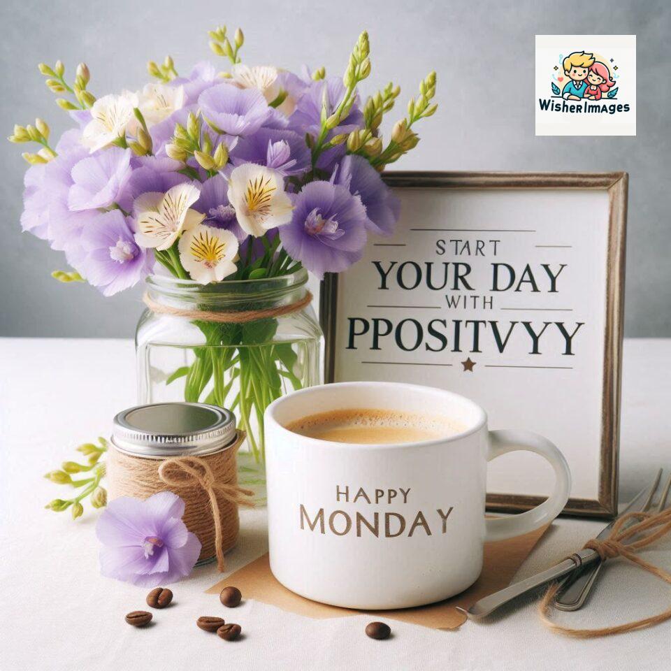 190+ Happy Monday Flowers Coffee Mug Free Download 123 start your day with positivity happy monday blue flowers coffee mug ()