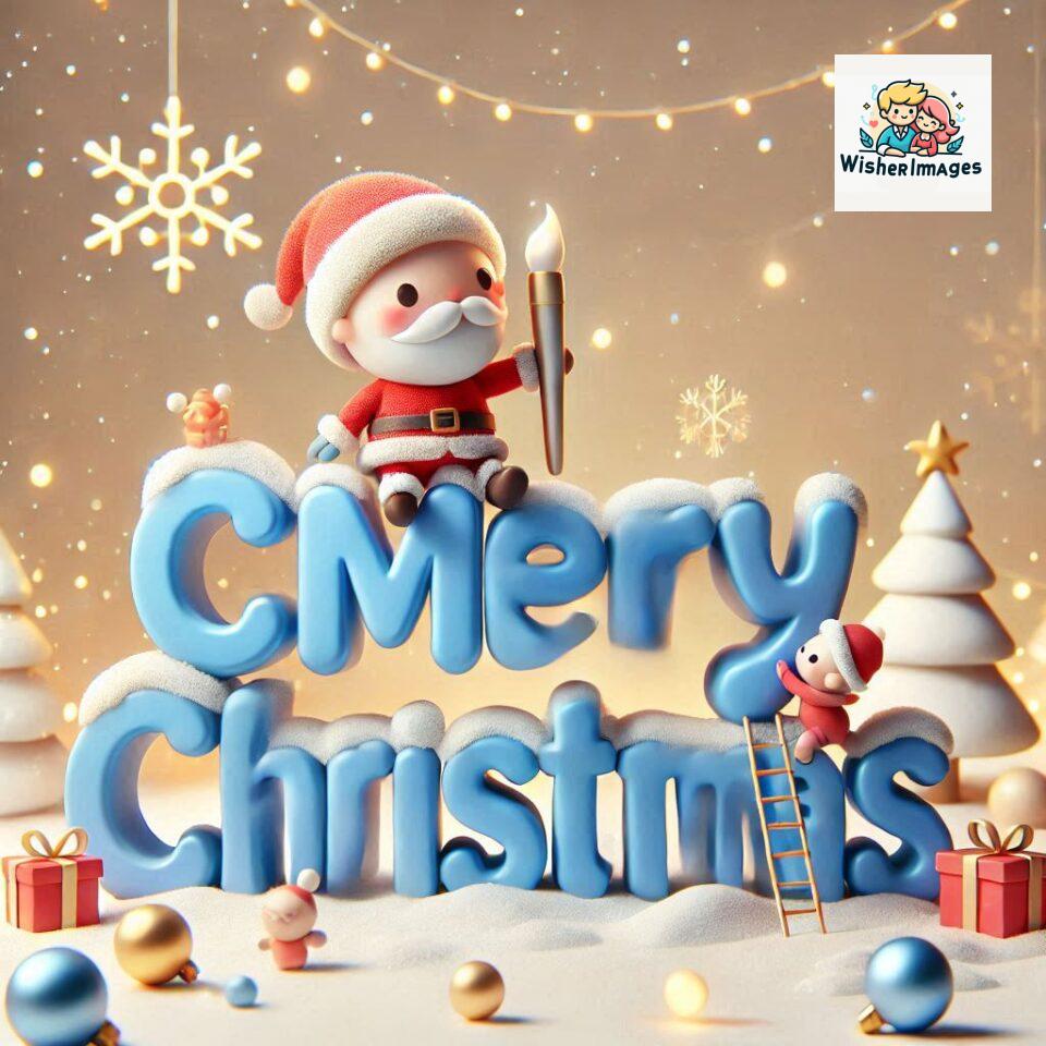 Christmas chubby Santa Claus joyfully colorful D Merry Christmas mini Santa character ()