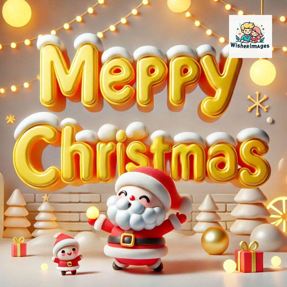 Christmas chubby Santa Claus joyfully colorful D Merry Christmas mini Santa character ()