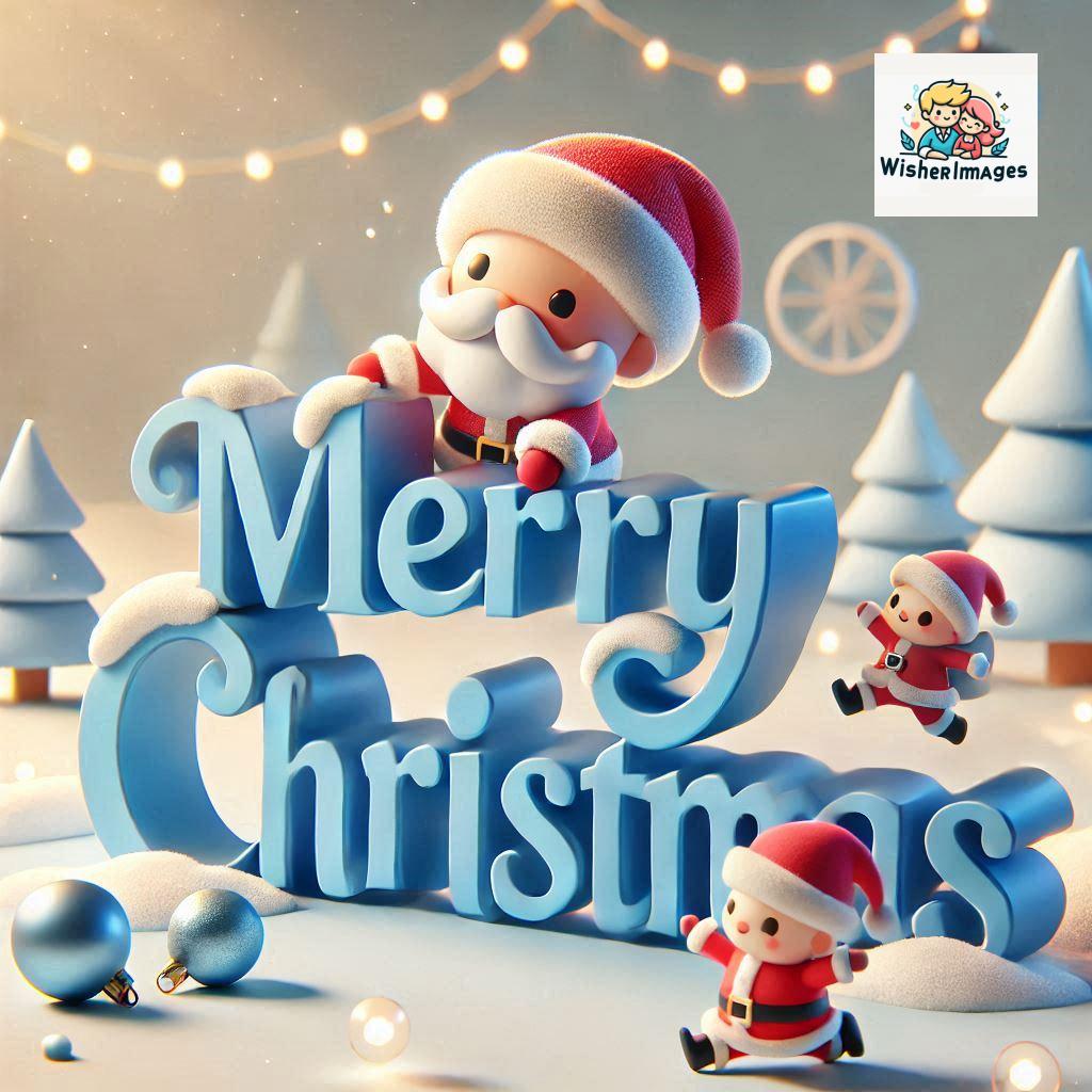 Christmas chubby Santa Claus joyfully colorful D Merry Christmas mini Santa character ()