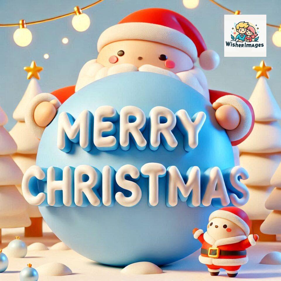 Christmas chubby Santa Claus joyfully colorful D Merry Christmas mini Santa character ()