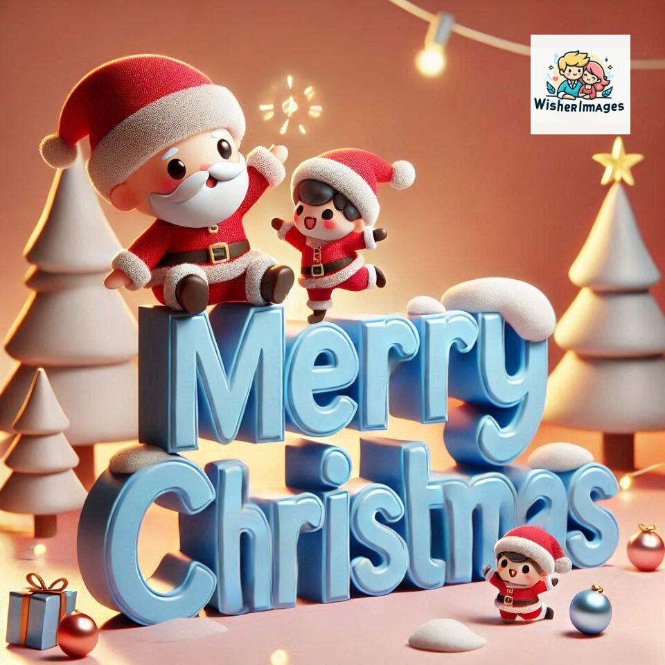 Christmas chubby Santa Claus joyfully colorful D Merry Christmas mini Santa character ()