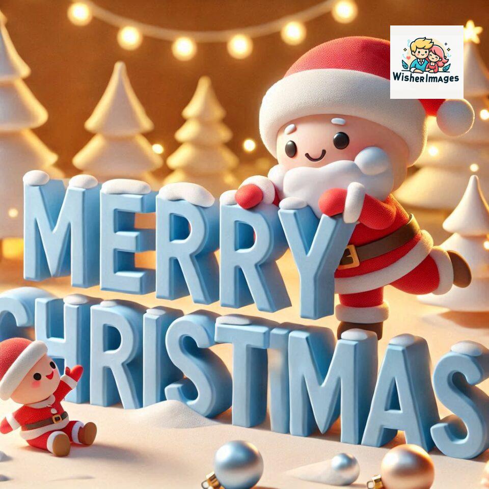 Christmas chubby Santa Claus joyfully colorful D Merry Christmas mini Santa character ()