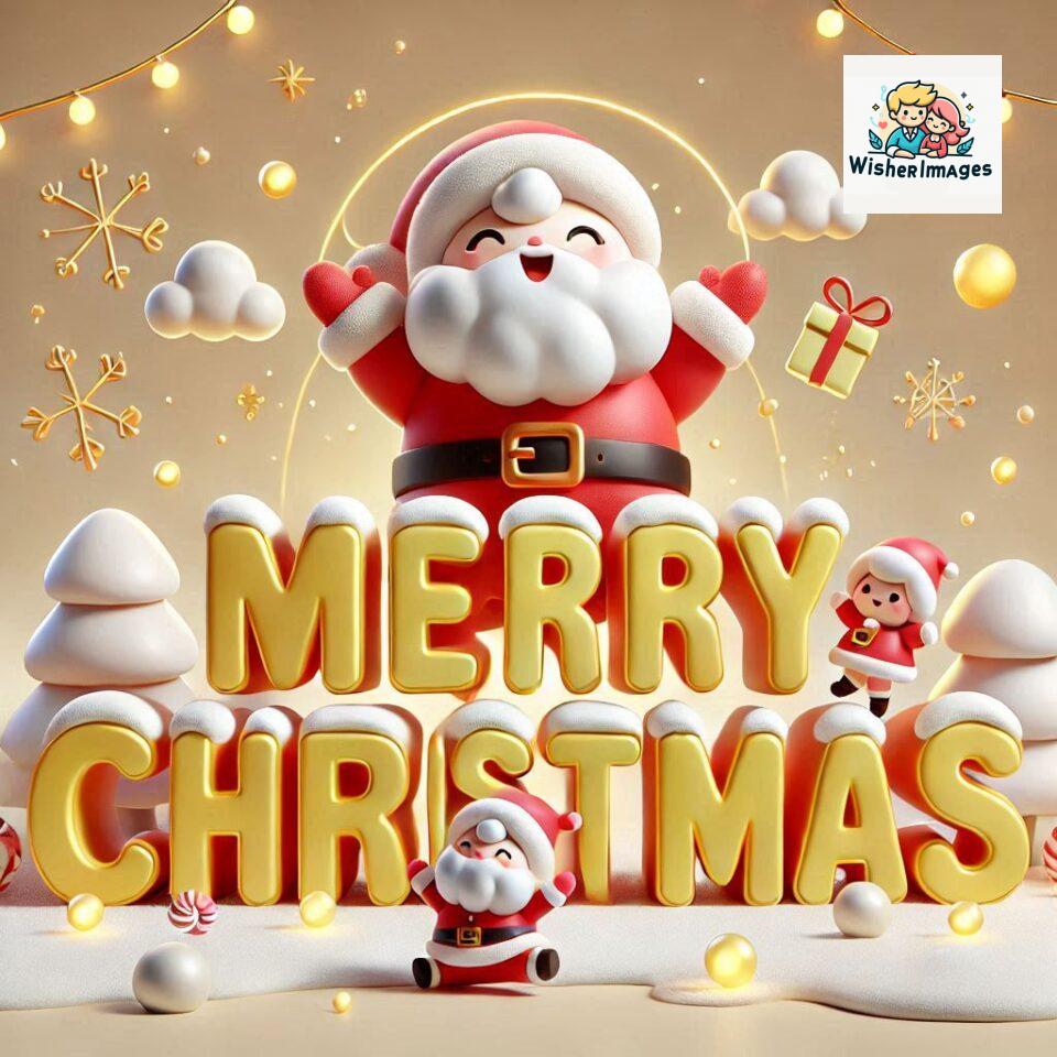 Christmas chubby Santa Claus joyfully colorful D Merry Christmas mini Santa character ()