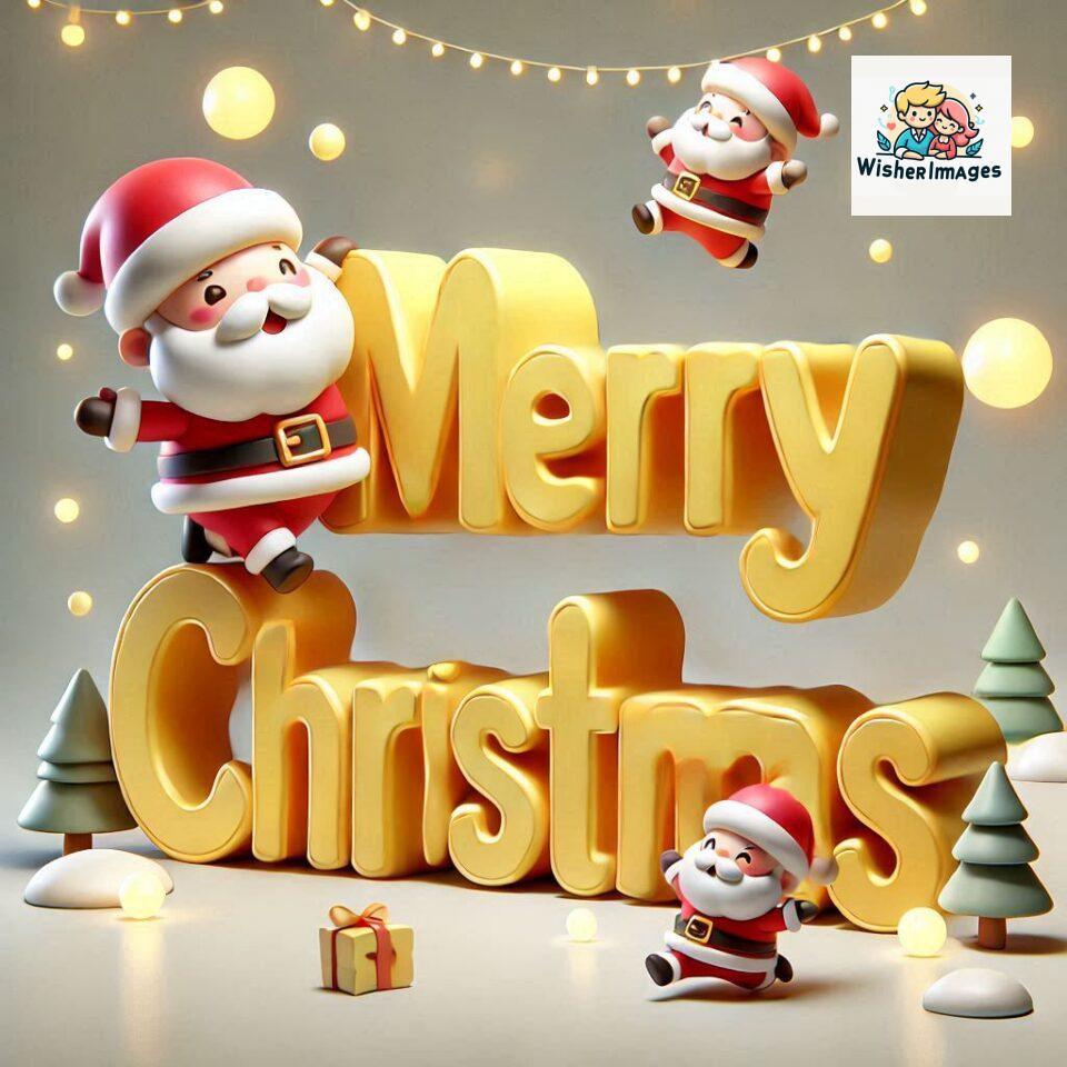 Christmas chubby Santa Claus joyfully colorful D Merry Christmas mini Santa character ()